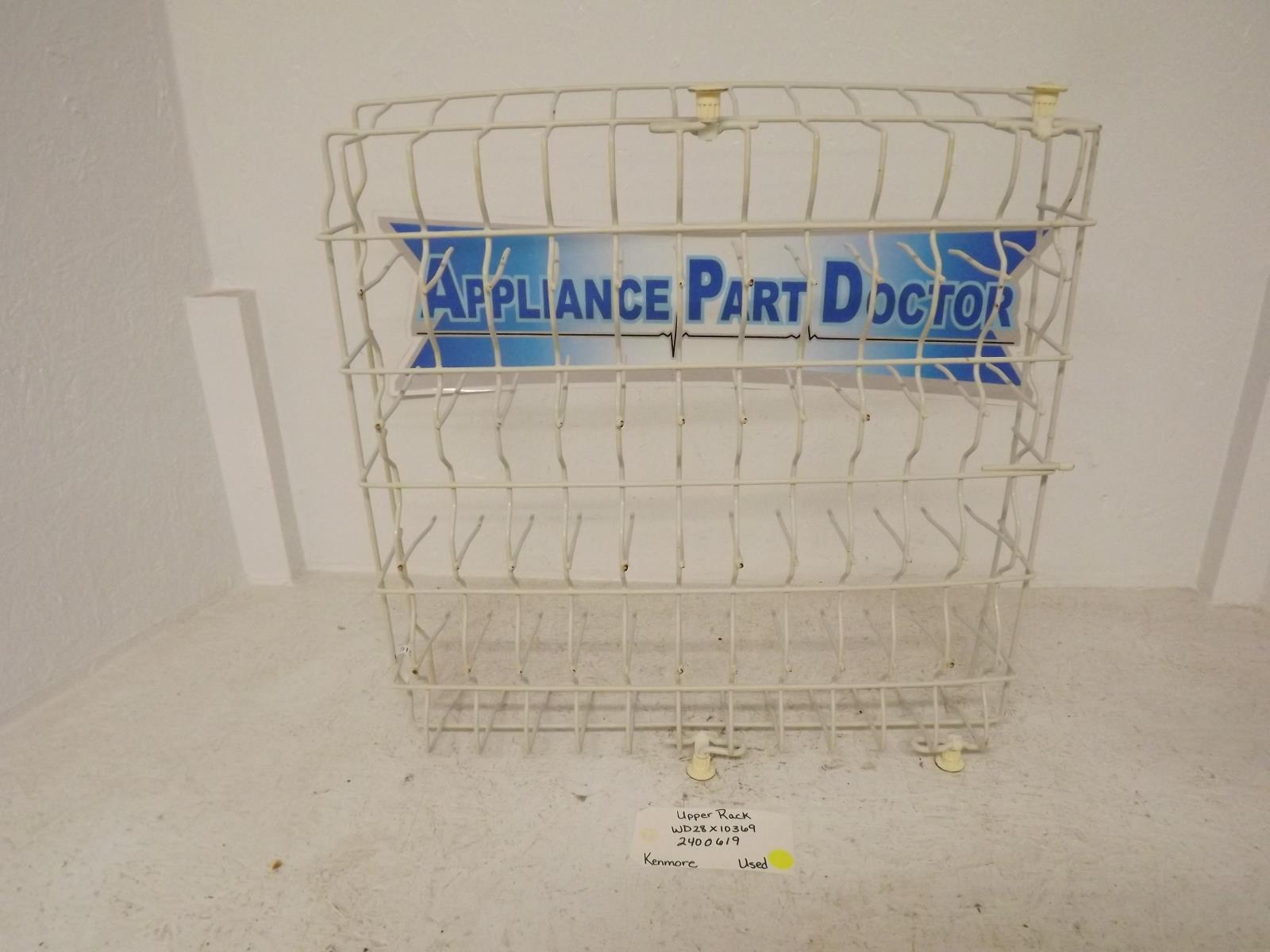 Kenmore Dishwasher WD28X10369 2400619 Upper Dish Rack Used Kenmore Dishwasher WD28X10369 2400619 Upper Dish Rack Used